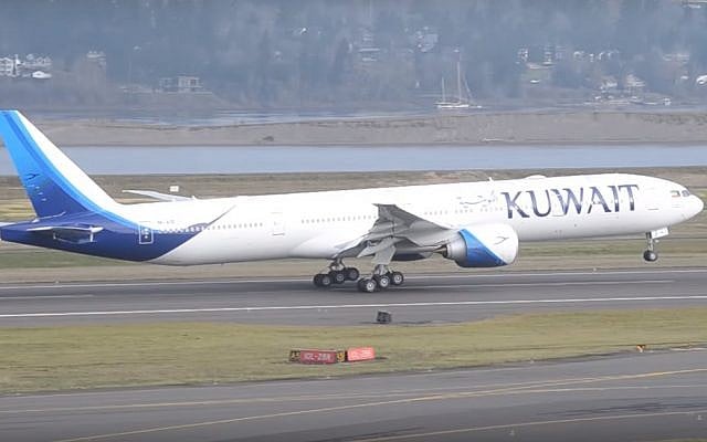 Illustrative: Screen capture from video of a Kuwait Airways airliner taking off. (YouTube/LAXSPOTTER97) Illustrative: Screen capture from video of a Kuwait Airways airliner taking off. (YouTube/LAXSPOTTER97)