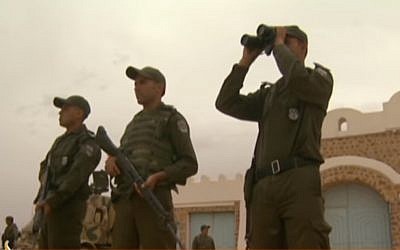 Illustrative image of Libyan soldiers at a checkpoint. (Screen capture: YouTube)