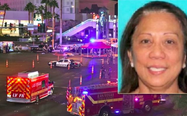 Marilou Danley, the girlfriend of Stephen Paddock who killed 59 people and wounded more than 500 others when he opened fire from the Mandalay Hotel on a country music festival in Las Vegas on October 1, 2017. (Screen capture/YouTube) Marilou Danley, the girlfriend of Stephen Paddock who killed 59 people and wounded more than 500 others when he opened fire from the Mandalay Hotel on a country music festival in Las Vegas on October 1, 2017. (Screen capture/YouTube)