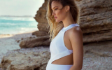 Bar Refaeli on Instagram a few months before giving birth to her second daughter; she wrote, 'Last year.. #eat #getpregnant #repeat' (Courtesy Bar Refaeli Instagram)
