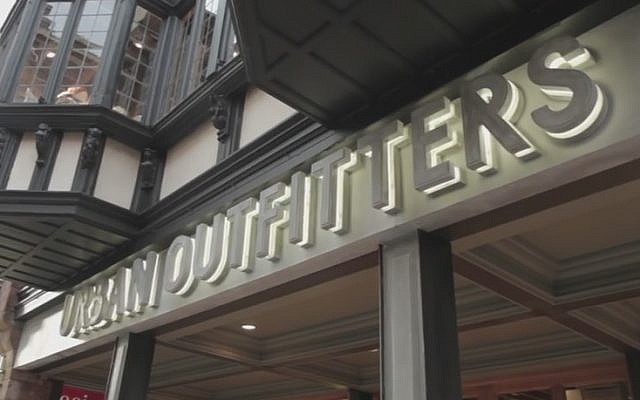 An Urban Outfitters store in the UK (YouTube screen capture)