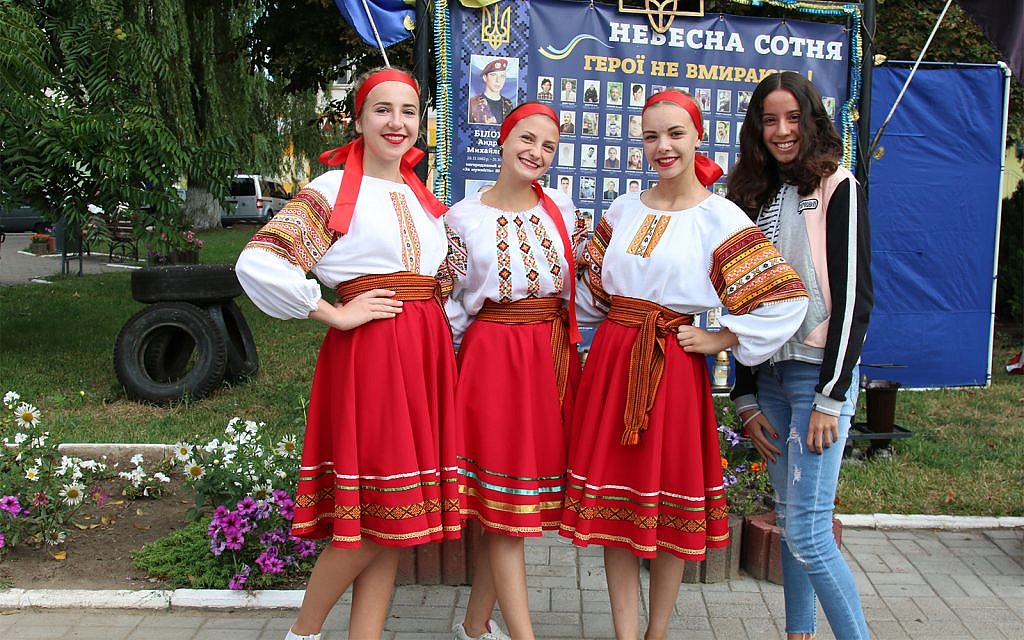 Ukrainian Independence Day in the town of Rohatyn. (Shmuel Bar-Am)