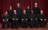 The US Supreme Court justices posing for a photo in Washington, DC, June 1, 2017. (Saul Loeb/AFP/Getty Images/via JTA)