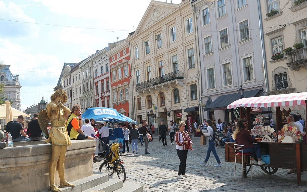 The city of Lemberg was once home to 110,000 Jews, almost all of whom were killed in the Holocaust. (Shmuel Bar-Am)