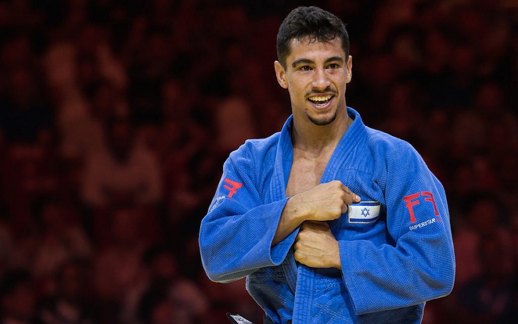 Tal Flicker of Israel during the fight in the 66kg category at the Judo World Championship Budapest 2017, on August 28, 2017, in Budapest, Hungary. (Rok Rakun/Pacific Press/LightRocket via Getty Images/JTA) Tal Flicker of Israel during the fight in the 66kg category at the Judo World Championship Budapest 2017, on August 28, 2017, in Budapest, Hungary. (Rok Rakun/Pacific Press/LightRocket via Getty Images/JTA)