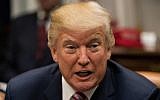 US President Donald Trump speaks at a meeting with business leaders on tax reform at the White House in Washington, DC, October 31, 2017. (AFP/NICHOLAS KAMM)