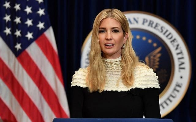 Ivanka Trump speaks at a fireside chat on tax reform with at the Ronald Reagan Presidential Library in Simi Valley, California, on November 5, 2017. (AFP PHOTO / FREDERIC J,. BROWN)
