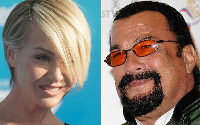 Left: Portia de Rossi attending the Disney premiere of 'Finding Dory' in Hollywood, California, on June 8, 2016 (AFP); right: actor Steven Seagal seen at the opening ceremony of the 2014 Chinese American Film Festival in Pasadena, California, November 4, 2014. (AFP and Getty Images North America/Valerie Macon) Left: Portia de Rossi attending the Disney premiere of 'Finding Dory' in Hollywood, California, on June 8, 2016 (AFP); right: actor Steven Seagal seen at the opening ceremony of the 2014 Chinese American Film Festival in Pasadena, California, November 4, 2014. (AFP and Getty Images North America/Valerie Macon)