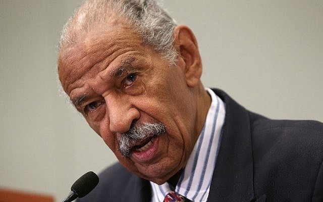 US Rep. John Conyers (D-MI) speaking at a session during the Congressional Black Caucus Foundation's 45th annual legislative conference September 18, 2015, in Washington, DC. (AFP PHOTO / GETTY IMAGES NORTH AMERICA / ALEX WONG) US Rep. John Conyers (D-MI) speaking at a session during the Congressional Black Caucus Foundation's 45th annual legislative conference September 18, 2015, in Washington, DC. (AFP PHOTO / GETTY IMAGES NORTH AMERICA / ALEX WONG)