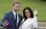 Prince Harry with his fiancée US actress Meghan Markle announcing their engagement in London. (AFP Photo/Daniel Leal-Olivas)
