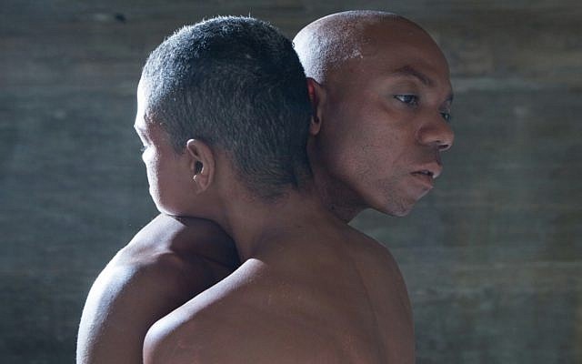 Shamel Pitts (right) and Mirelle Martins in their work, 'Black Velvet,' which features some nudity and is being performed as part of Jerusalem International Dance Week (Courtesy Shamel Pitts and Mirelle Martins) Shamel Pitts (right) and Mirelle Martins in their work, 'Black Velvet,' which features some nudity and is being performed as part of Jerusalem International Dance Week (Courtesy Shamel Pitts and Mirelle Martins)