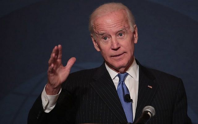 Former vice president Joe Biden speaks to the Chicago Council on Global Affairs on November 1, 2017 in Chicago, Illinois. (Scott Olson/Getty Images/AFP) Former vice president Joe Biden speaks to the Chicago Council on Global Affairs on November 1, 2017 in Chicago, Illinois. (Scott Olson/Getty Images/AFP)