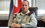 Maj. Gen. Nadav Padan, the head of the army's Teleprocessing and Cyber Defense Directorate, who was named as the incoming head of the IDF's Central Command, in an undated photograph. (Israel Defense Forces)
