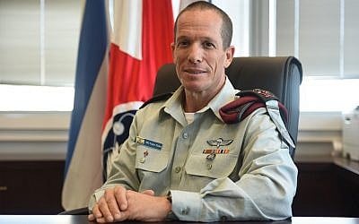Maj. Gen. Nadav Padan, the head of the army's Teleprocessing and Cyber Defense Directorate, who was named as the incoming head of the IDF's Central Command, in an undated photograph. (Israel Defense Forces)