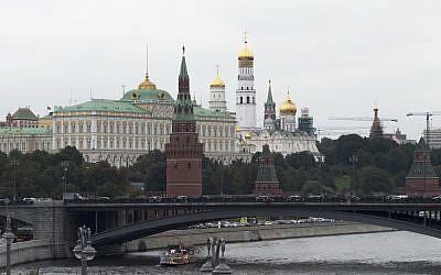 The Kremlin in Moscow, September 29, 2017. (Ivan Sekretarev/AP)