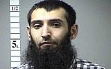 Sayfullo Saipov, in an undated photo. (St. Charles County, Mo. Department of Corrections/KMOV via AP)