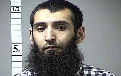 Sayfullo Saipov, in an undated photo. (St. Charles County, Mo. Department of Corrections/KMOV via AP)