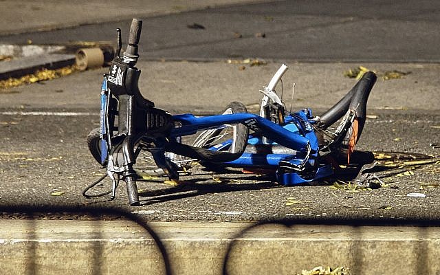 A bicycle lies on a bike path at the crime scene where a motorist earlier Tuesday drove onto the path near the World Trade Center memorial, striking and killing several people in a suspected terror attack, Wednesday, Nov. 1, 2017, in New York. (AP Photo/Andres Kudacki) A bicycle lies on a bike path at the crime scene where a motorist earlier Tuesday drove onto the path near the World Trade Center memorial, striking and killing several people in a suspected terror attack, Wednesday, Nov. 1, 2017, in New York. (AP Photo/Andres Kudacki)