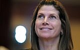 In this Feb. 12, 2011, file photo, then-Rep. Mary Bono, Republican of California, listens at the Conservative Political Action Conference (CPAC) in Washington. (AP Photo/Cliff Owen, File)