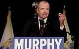 New Jersey Democratic gubernatorial nominee Phil Murphy speaks to supporters during his election night victory party at the Asbury Park Convention Hall, November 7, 2017, in Asbury Park, New Jersey (AP Photo/Julio Cortez)