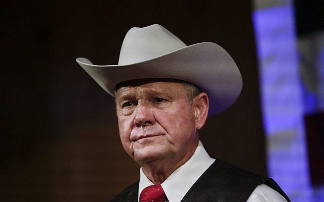 In this September 25, 2017, photo, former Alabama Chief Justice and US Senate candidate Roy Moore speaks at a rally, in Fairhope, Alabama. (AP Photo/Brynn Anderson) In this September 25, 2017, photo, former Alabama Chief Justice and US Senate candidate Roy Moore speaks at a rally, in Fairhope, Alabama. (AP Photo/Brynn Anderson)