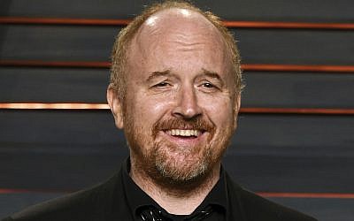 Louis C.K. arrives at the Vanity Fair Oscar Party in Beverly Hills, California, February. 28, 2016. (Evan Agostini/Invision/AP)