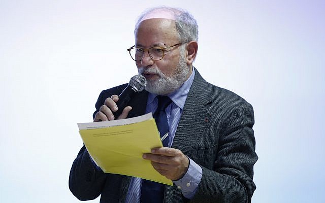 Samuel Sandler, grandfather of Arie and Gabriel Sandler who were gunned down by Mohamed Merah, gives a speech in a Paris middle-school, Wednesday, Nov. 15, 2017. (AP Photo/Thibault Camus) Samuel Sandler, grandfather of Arie and Gabriel Sandler who were gunned down by Mohamed Merah, gives a speech in a Paris middle-school, Wednesday, Nov. 15, 2017. (AP Photo/Thibault Camus)