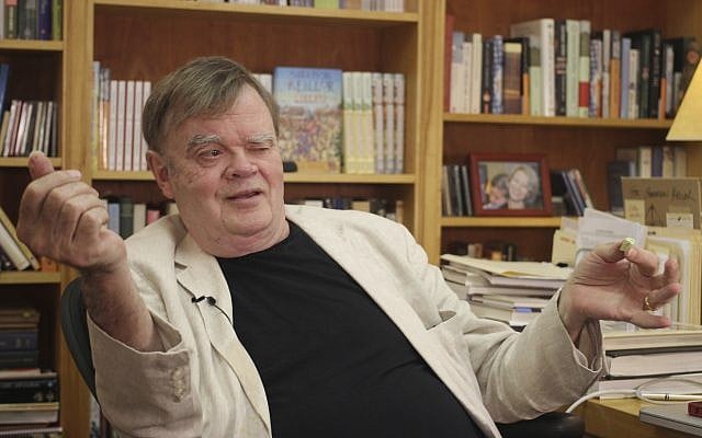 In this July 26, 2017 file photo, Garrison Keillor, creator and former host of, 'A Prairie Home Companion,' talks at his St. Paul, Minn., office (AP Photo/Jeff Baenen, File) In this July 26, 2017 file photo, Garrison Keillor, creator and former host of, 'A Prairie Home Companion,' talks at his St. Paul, Minn., office (AP Photo/Jeff Baenen, File)
