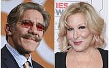 This combination photo shows Geraldo Rivera  left, and Bette Midler. (Photo by Richard Shotwell, left, and Rich Fury/Invision/AP, File)