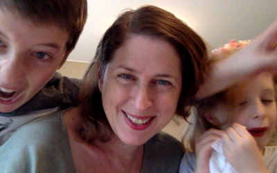 Devorah Blachor, author of 'The Feminist’s Guide to Raising a Little Princess,' and her children. (Courtesy)