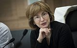 Yesh Atid MK Yael German attends a committee meeting at the Knesset on February 14, 2017. (Yonatan Sindel/Flash90)