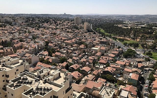 View of west Jerusalem, September 8 2017. (Stuart Winer/Times of Israel) View of west Jerusalem, September 8 2017. (Stuart Winer/Times of Israel)
