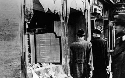 Illustrative: The aftermath of the 'Kristallnacht' pogrom in Germany, November 1938. (public domain)
