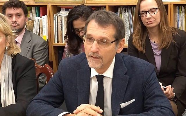 Screen capture from video of Bologna Mayor Virginio Merola. (YouTube) Screen capture from video of Bologna Mayor Virginio Merola. (YouTube)
