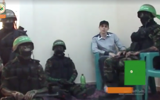 Screenshot of previously unseen footage of Gilad Shalit, the IDF soldier held in Gaza from 2006 to 2011, released by Hamas November 1, 2017. (Facebook) Screenshot of previously unseen footage of Gilad Shalit, the IDF soldier held in Gaza from 2006 to 2011, released by Hamas November 1, 2017. (Facebook)