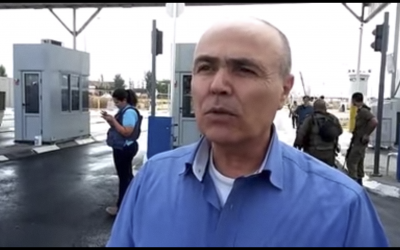 Brig. Gen. (res.) Kamil Abu Rokon, current head of the Defense Ministry's Border Crossing Authority, reportedly named Israel's next military liaison to the Palestinians on November 20, 2017. (Screen capture: YouTube)