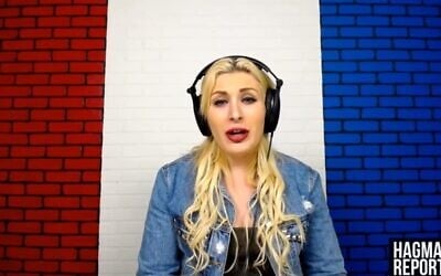 Far-right activist Laura Loomer (Screen capture: YouTube)