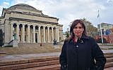Tzipi Hotovely on the Columbia University campus in New York City on November 2, 2017. (Courtesy)