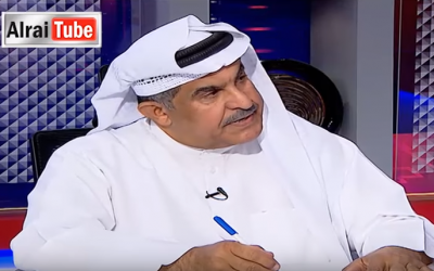 Kuwaiti writer Abdullah Al-Hadlaq on Alrai TV (YouTube screenshot)