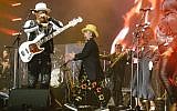 Culture Club bassist Mikey Craig and lead singer Boy George perform their 1980s hits on November 7, 2017, in Tel Aviv. (Courtesy)