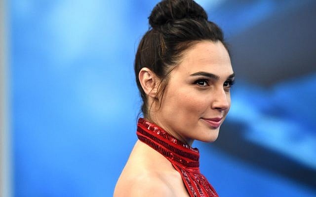Gal Gadot at the 'Wonder Woman' premiere at the Pantages Theatre in Hollywood, California, May 25, 2017. (Frazer Harrison/Getty Images/via JTA) Gal Gadot at the 'Wonder Woman' premiere at the Pantages Theatre in Hollywood, California, May 25, 2017. (Frazer Harrison/Getty Images/via JTA)