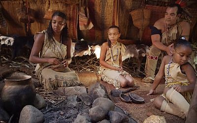 Members of the native American Wampanoag tribe, the tribe which celebrated the first Thanksgiving with Pilgrims in 1621. (Screen capture: YouTube)