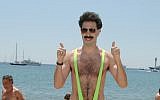 Sacha Baron Cohen as "Borat" during 2006 Cannes Film Festival - Borat Arrives in Cannes at Cannes Beach in Cannes, France. (Photo by George Pimentel/WireImage)