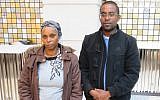 Agamesh Mengistu, with her son Ilan, in Washington, DC, Nov. 17, 2017. (Ron Kampeas)