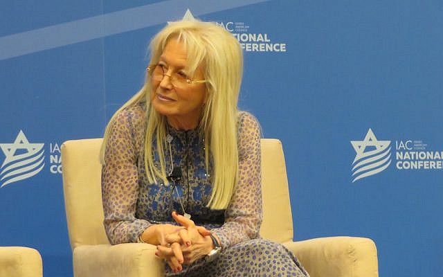 Dr. Miriam Adelson, a major funder of the Israeli American Council, on a panel at its annual Washington conference, Nov. 5, 2015. (Ron Kampeas/JTA) Dr. Miriam Adelson, a major funder of the Israeli American Council, on a panel at its annual Washington conference, Nov. 5, 2015. (Ron Kampeas/JTA)
