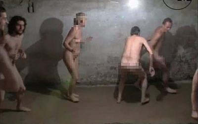 Game of naked tag filmed in Nazi death camp of Stutthof. (Screen capture/Museum of Modern Art in Warsaw)