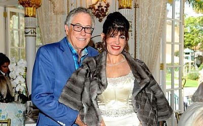 Robin Bernstein and husband Richard at Donald Trump’s Mar-a-Lago estate in Palm Beach, Florida, February 13, 2017. (Davidoff Studios/Getty Images via JTA)