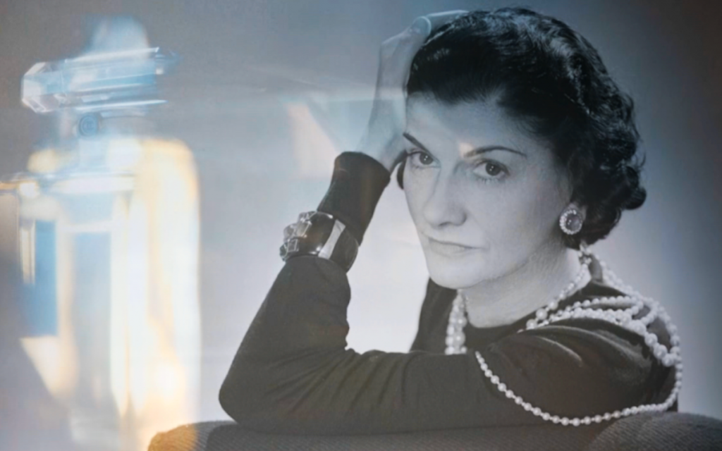 Screenshot of Coco Chanel from Stéphane Benhamou's film 'The No. 5 War.' (Courtesy)