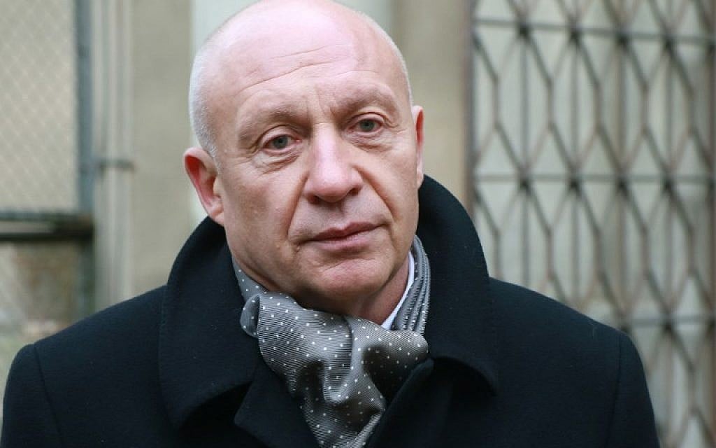 National Library chief Renaldas Gudauskas is pictured in Vilnius on November 9, 2017. (AFP PHOTO / Petras Malukas)
