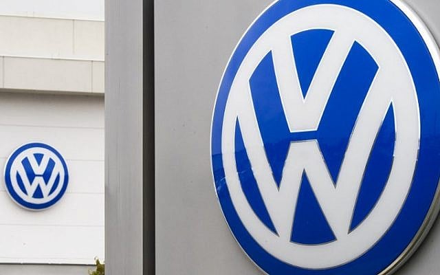 The logo of German car maker Volkswagen (VW) at a northern Virginia dealer in Woodbridge, Virginia. (AFP PHOTO / PAUL J. RICHARDS) The logo of German car maker Volkswagen (VW) at a northern Virginia dealer in Woodbridge, Virginia. (AFP PHOTO / PAUL J. RICHARDS)
